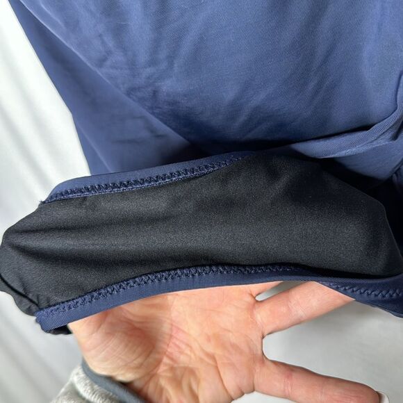 Garnet Hill Ruched Bandeau One Piece Navy bathing Suit. Size 4. - Picture 9 of 9